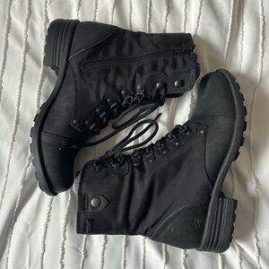 Cobb Hill Black Combat Boots